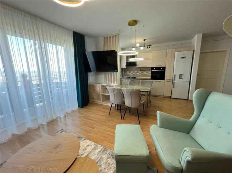 Inchiriere apartament modern 2 camere cu balcon si parcare in Doamna Stanca