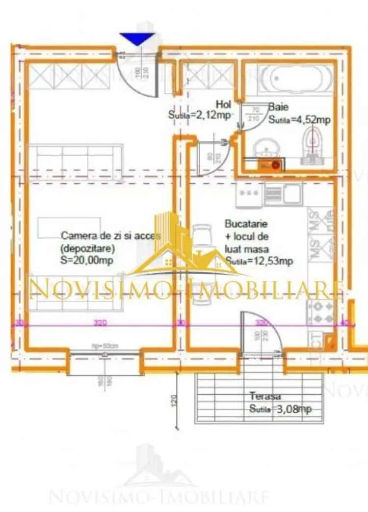 NOVISIMO-IMOBILIARE: GARSONIERA IN ZONA SEMICENTRALA de vanzare