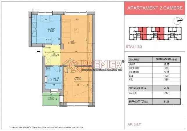 Vânzare apartamente 2 camere decomandate Popesti Leordeni