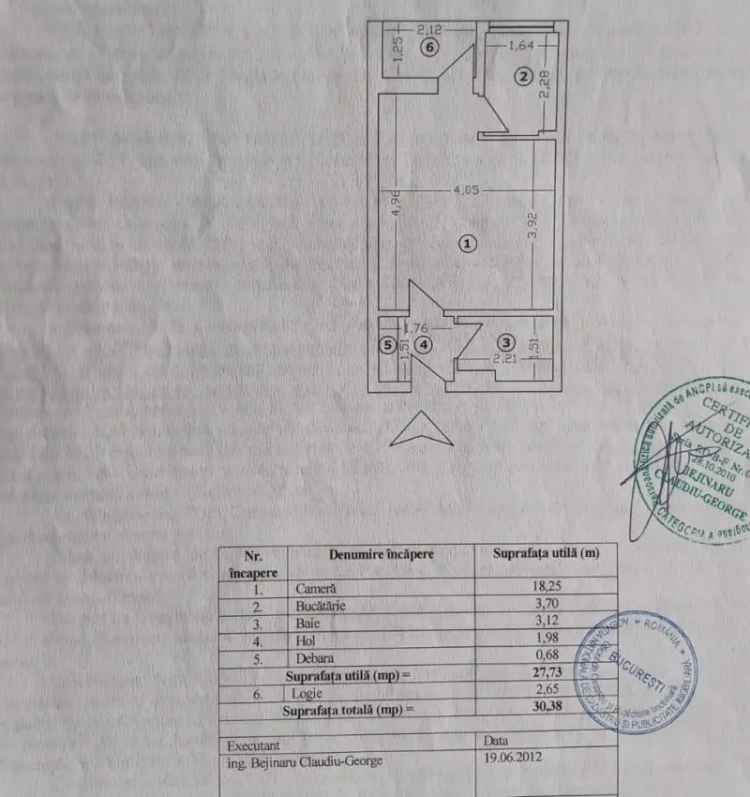 Cumparare apartamente 1 camera Brancoveanu spatioasa renovata