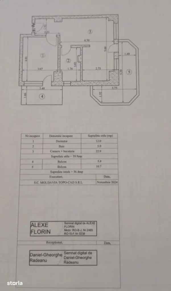 Vanzare apartamente 2 camere open space in Royal Town Copou