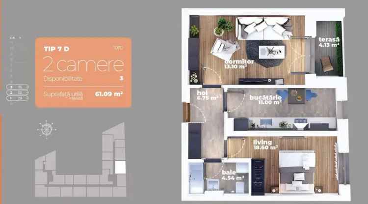 Apartament 2 camere | Decomandat | Metrou | Prețuri Prom...