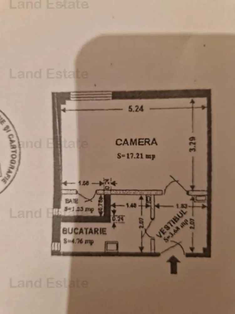 Vânzare apartament cu 1 cameră aproape de metrou Obor în zona Ferdinand-Dimitrov