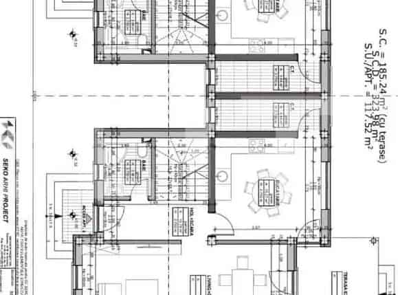 Duplex 4 camere Mosnita Noua 118mp 300mp teren