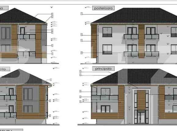 Apartament 2 camere, decomandat, 51 mp, gradina inclusa, zona Apahida