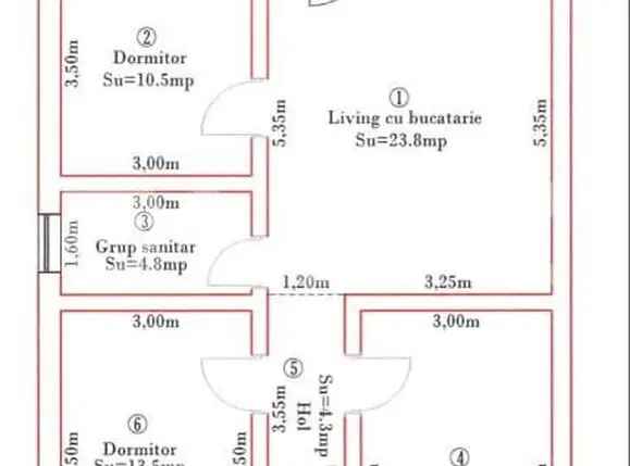 Vanzare duplex in Recas cu 3 dormitoare si teren de 350 mp