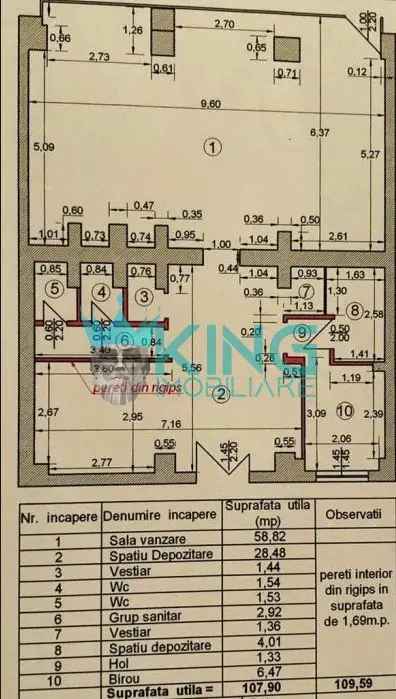 Mosilor | Spatiu Comercial | Stradal | 108 MP | Trifazic