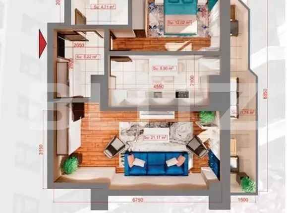 Apartament 2 camere, 64mp, zona Copou