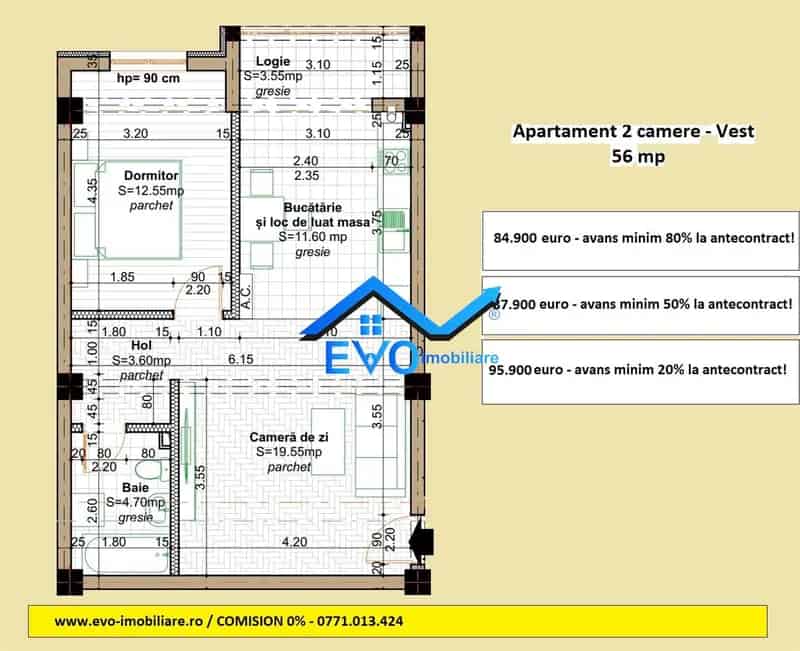 Apartament 2 Camere Valea Lupului Rond Era Bloc Nou Lift