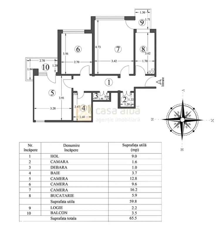 Vânzare apartamente 3 camere ultracentral, mobilat și utilat, Iasi