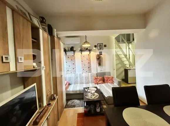 Apartament cu două dormitoare și mansardă