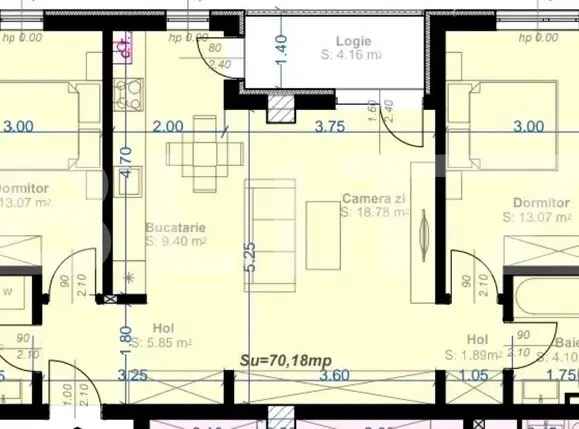 Apartament 3 camere, 70 mp utili, zona Aradului