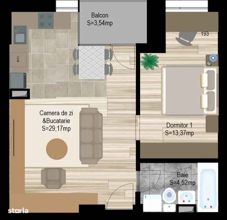 Apartament 2 camere de vânzare in Bacau - Complex Avanera, finisaje personalizate