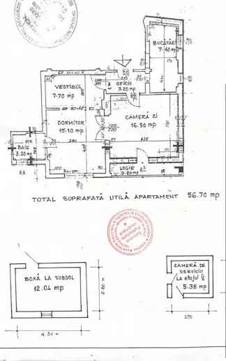 Vanzare apartament 2 camere Dorobanti Radu Beller cu balcon si boxa