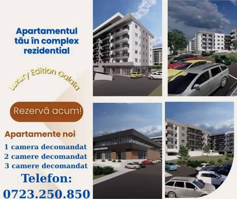 Apartament 1 Camera Decomandat Complex Rezidential Nou