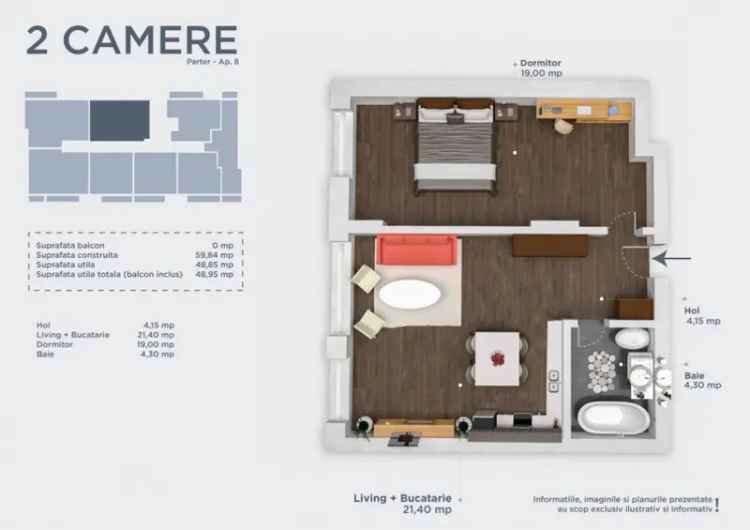 Apartament 2 Camere Finalizat Titan Pallady Incalzire Pardoseala