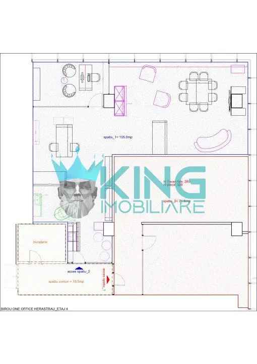 Inchiriere spatii comerciale birouri premium Herastrau 98mp