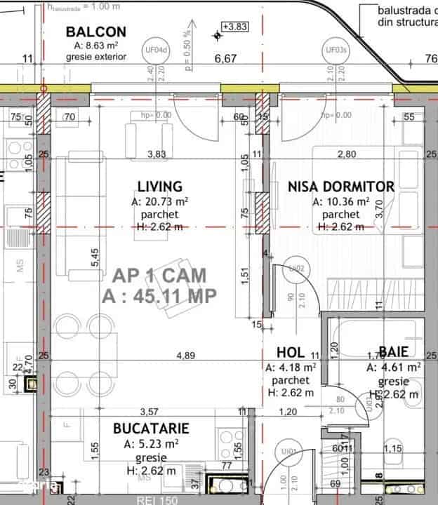 Apartamente Noi Eroilor 45-75mp Terase 5-105mp Finisate Mai 2025