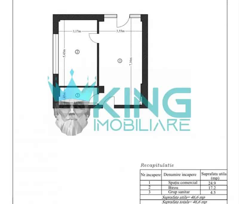 Spatiu Comercial 46mp Str Dezrobirii Rovine