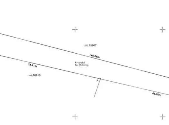 Teren extravilan, 1573 mp, doua fronturi, Luna de Sus