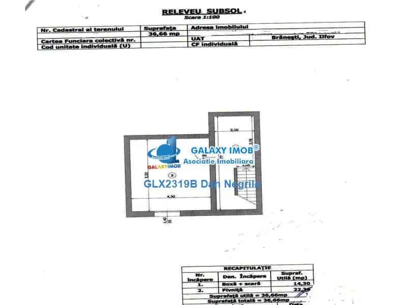 Vila S P 1 M Branesti Ilfov Zona Pasarea 1000mp