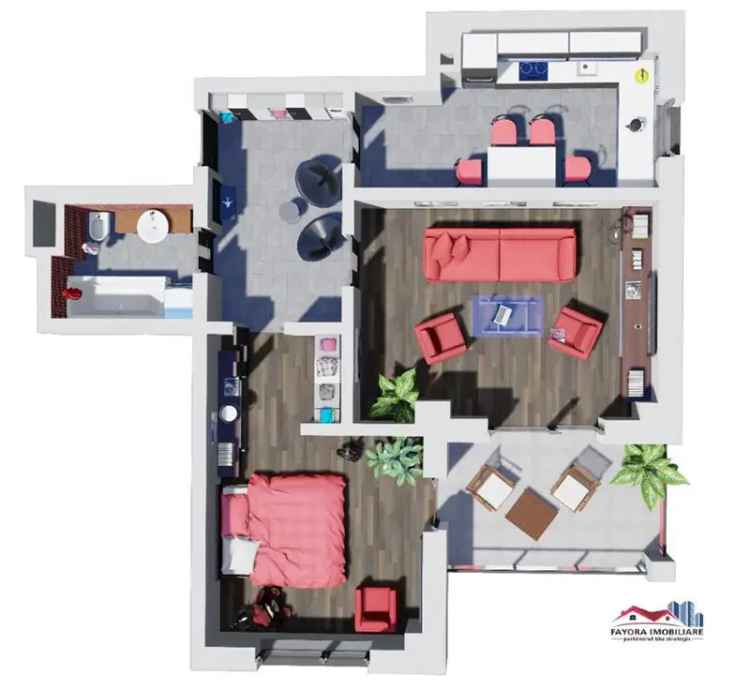 Vanzare apartament 2 camere Tip A2.2 in Ansamblul Green Residence