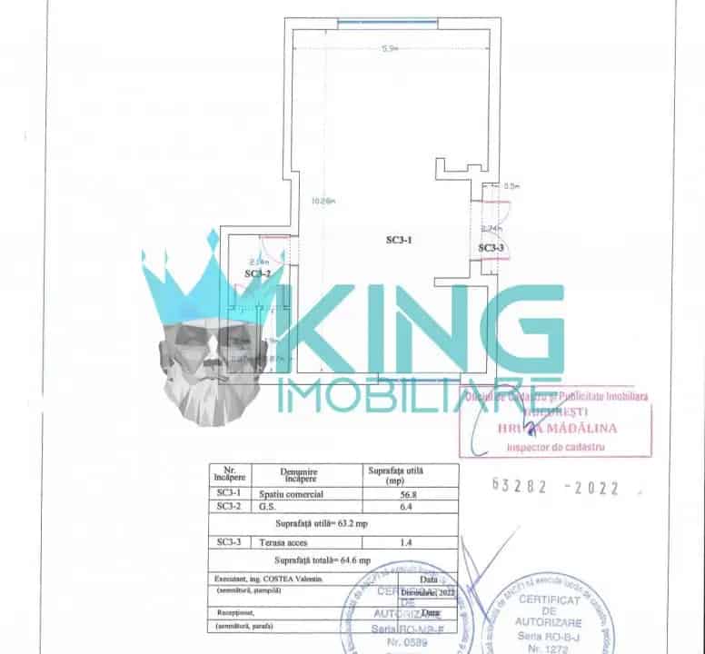 Spatiu Comercial 65 Mp Ghencea Centrala Individuala 380W