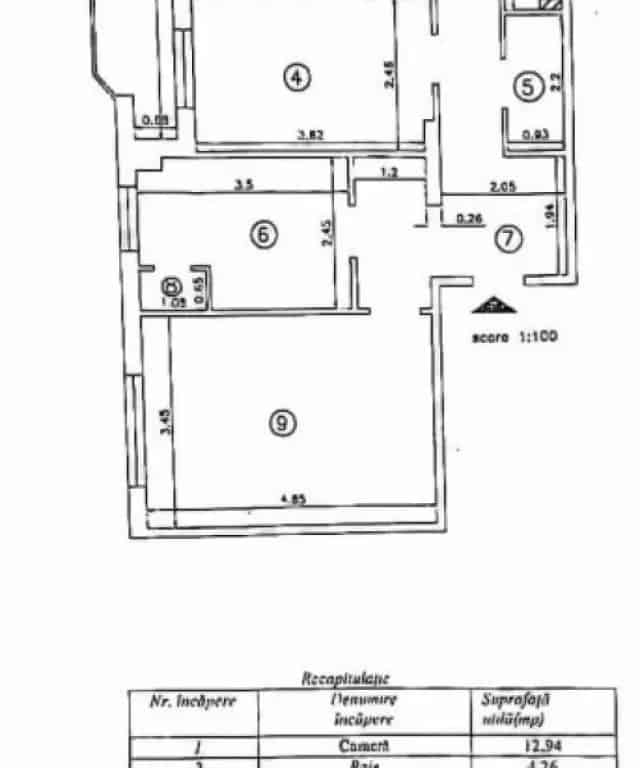 Apartament 3 camere decomandat Moara de Foc Iasi