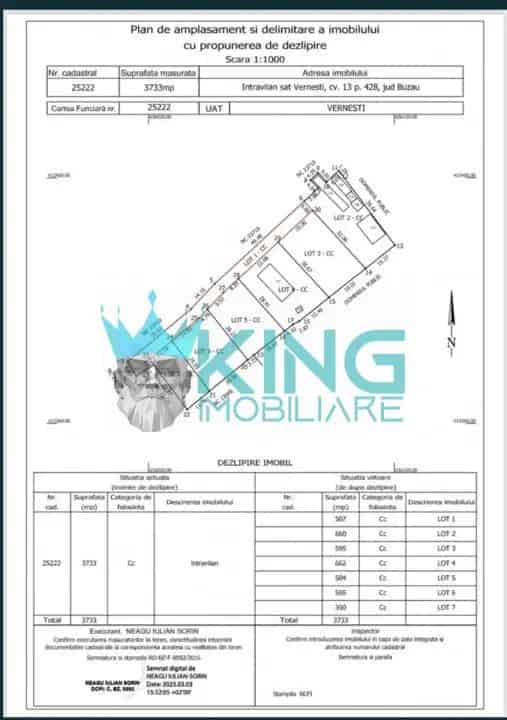 Teren Vernesti 600 mp Constructie