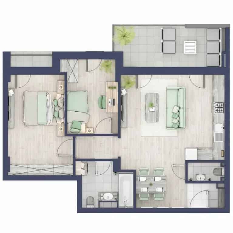 Apartament 3 camere decomandat Turnisor Sibiu