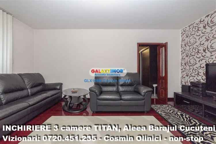 Inchiriere apartament 3 camere TITAN langa METROU  5 min