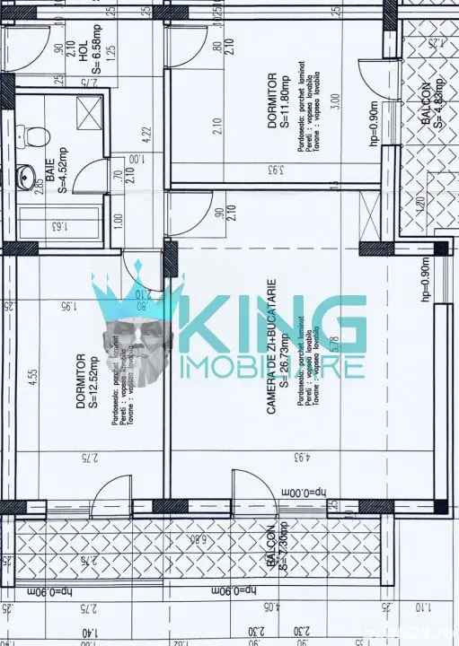 inchiriere apartamente 2 camere Metalurgiei cu 2 balcoane