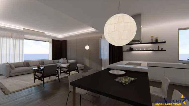 Grad LUX, Nivel in vila, cu gradina proprie, colinara pozitionare, Central, Brasov