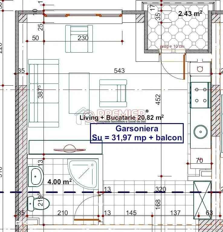 Vanzare garsoniera zona Grand Arena cu finisaje moderne