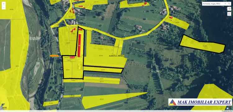 Vânzare fermă agricolă 2,42 ha construcții 2.442 mp Aninoasa Arges