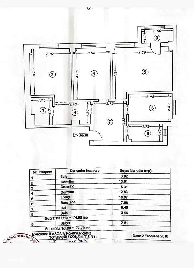 Vanzare apartament decomandat 3 camere Lira Residence la cheie