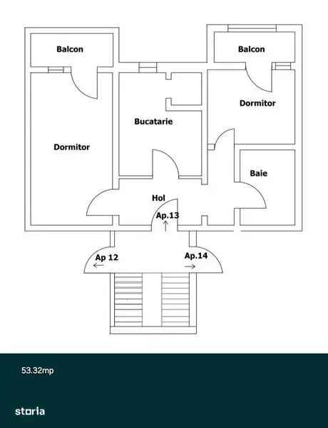 Vanzare apartamente 2 camere strada cicero et 4