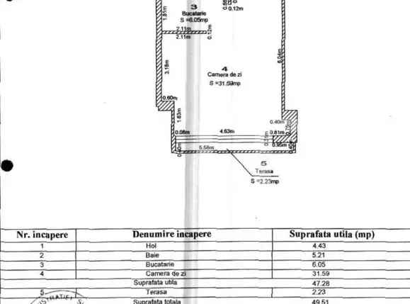 Studio superb 47 mp, in zona scolii americane, Pipera