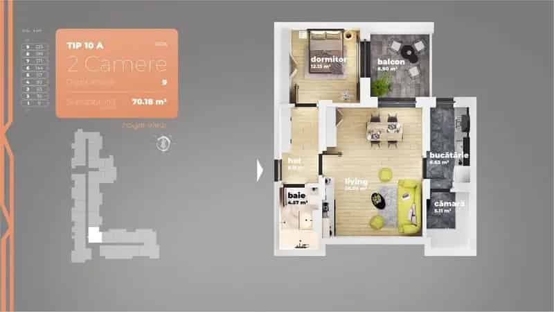 Apartament 2 Camere Piata Sudului Bloc Nou Comision 0