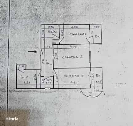 Apartament 3 camere, etajul 1, Gara- Fostul Billa