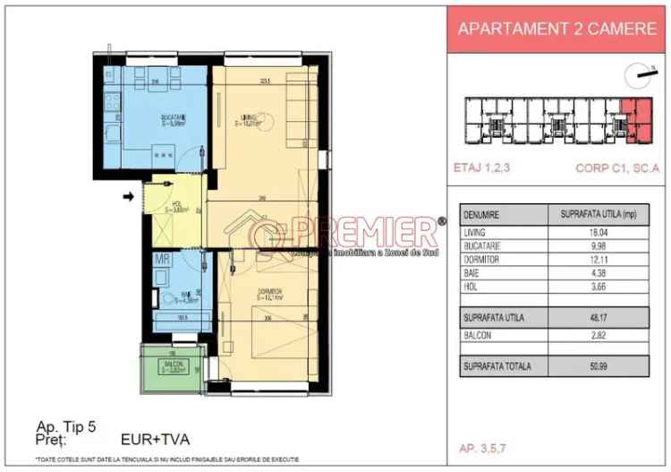 Apartament 2 Camere Popesti Leordeni Finisaje Premium