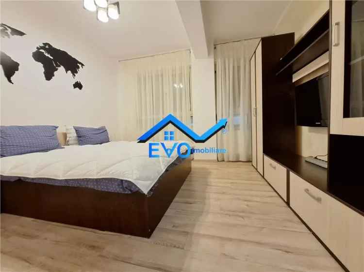 Apartament cu gradina, mobilat modern, liber, 2 camere, de vanzare in  Valea Lupului Iasi, bloc 2017