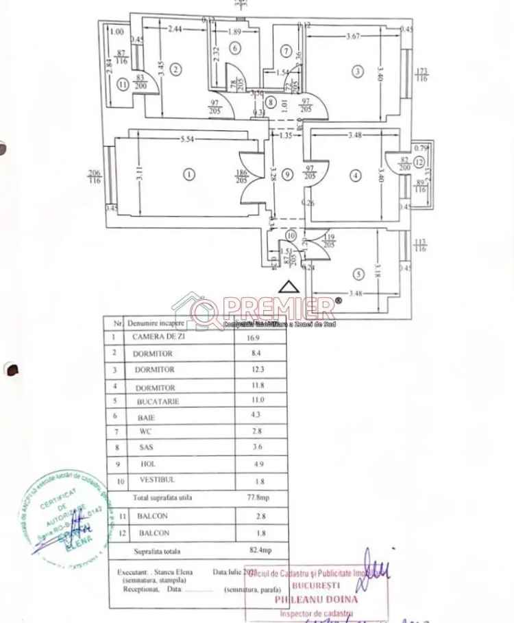 Vanzare apartament 4 camere cu loc parcare in apropiere de Metrou Aparatorii Patriei