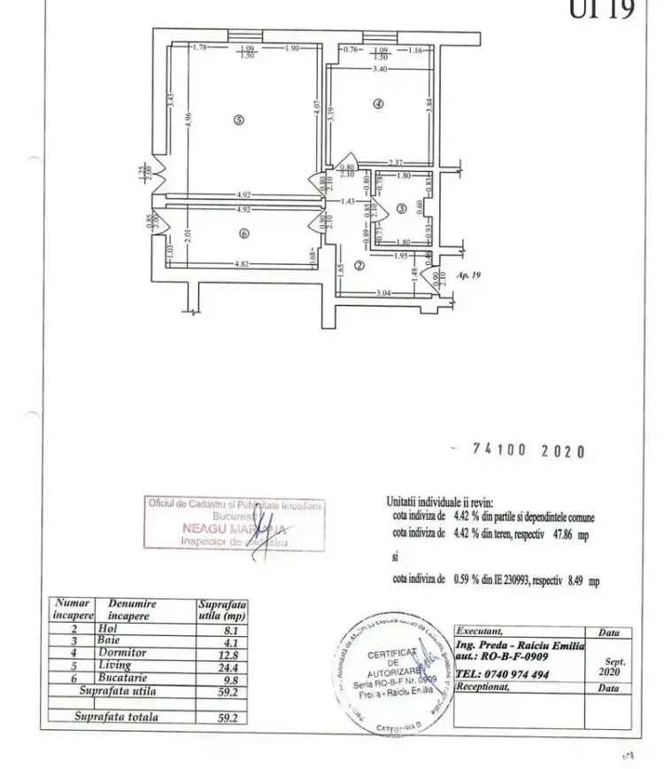 Vânzare apartamente 2 camere Pallady aproape de metrou mobilat