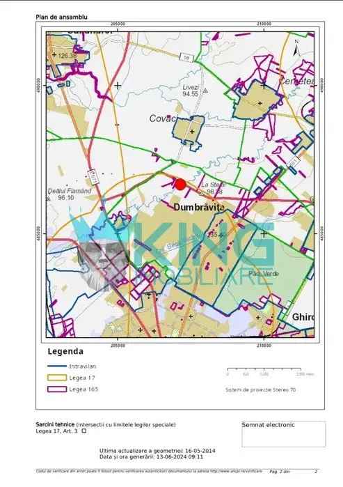 Vânzare teren intravilan 6404 mp Dumbravita cu gaz și curent