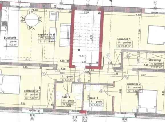 Apartament de 4 camere, 107mp utili, Bulevardul Republicii