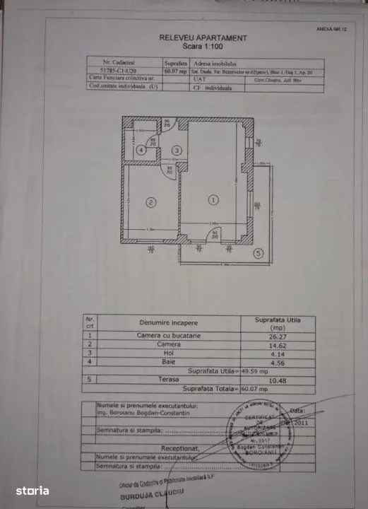 Apartament de inchiriat 2 camere Militari Residence mobilat si utilat