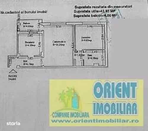 Soveja, apartament 2 camere, etaj 3, vanzari Constanta