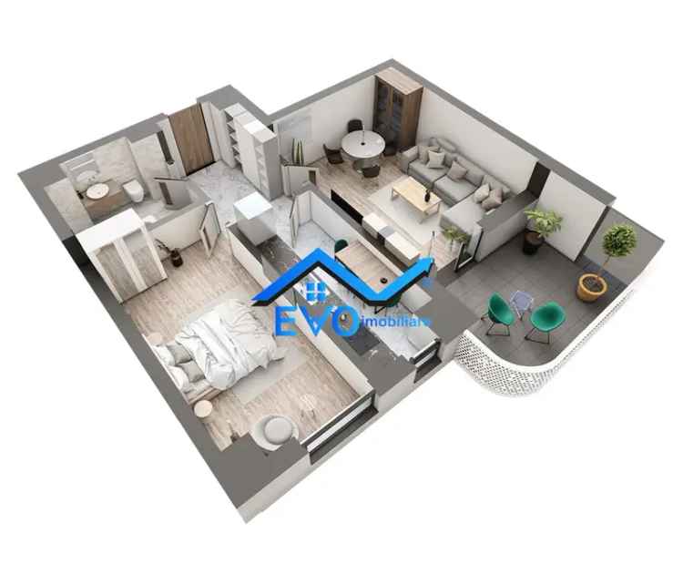 Apartament de vanzare cu 2 camere, bloc nou, 63,42 mp, zona Galata, comision 0