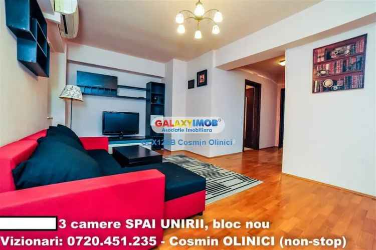 Apartament 3 camere bloc nou SPLAI Unirii  700 m metrou Mihai Bravu